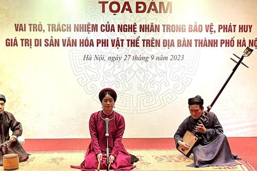 Tọa đàm về vai trò, trách nhiệm của nghệ nhân đối với di sản phi vật thể