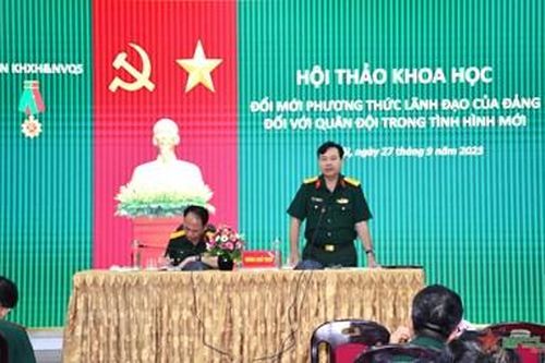 Đổi mới phương thức lãnh đạo của Đảng đối với quân đội trong tình hình mới