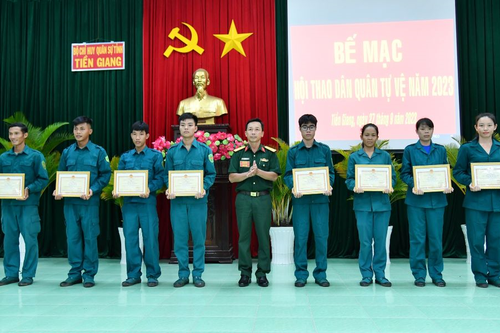 Bộ CHQS tỉnh Tiền Giang bế mạc Hội thao Dân quân tự vệ năm 2023
