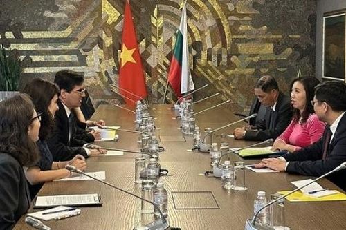 Thứ trưởng Ngoại giao Lê Thị Thu Hằng gặp, làm việc với Thứ trưởng Ngoại giao Bulgaria Tihomir Stoytchev