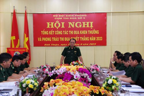 Cụm thi đua số 5 BĐBP: Tổng kết công tác thi đua, khen thưởng và phong trào thi đua Quyết thắng năm 2023