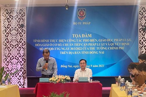 Đồng Nai là 1 trong 2 đơn vị điểm thực hiện tốt công tác phổ biến giáo dục pháp luật