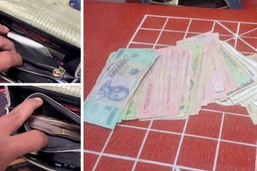 Nhặt được túi xách có tiền, nam sinh lớp 7 trả cho người đánh rơi