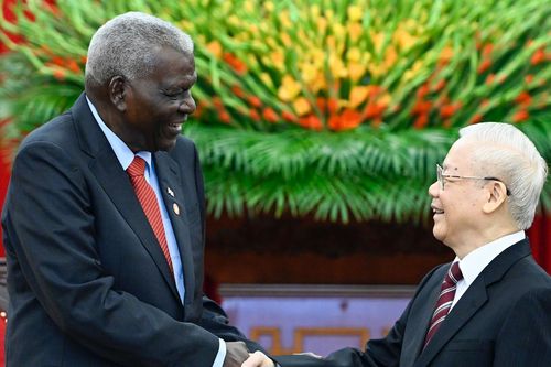 Tổng Bí thư Nguyễn Phú Trọng tiếp Chủ tịch Quốc hội Cuba