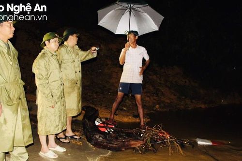 Lãnh đạo huyện Thanh Chương kiểm tra công tác phòng, chống mưa lũ