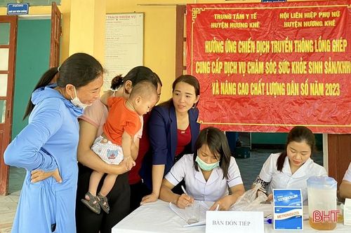 Hà Tĩnh hoàn thành chiến dịch chăm sóc sức khỏe sinh sản, kế hoạch hóa gia đình đợt 1