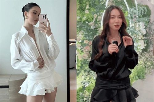 Hương Ly và Thùy Tiên đụng hàng: Người kín đáo, người lại chơi lớn buông khuy lấp ló vòng 1
