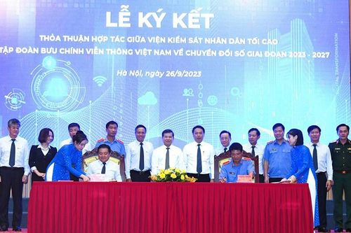 Viện Kiểm sát nhân dân tối cao và Tập đoàn VNPT hợp tác về chuyển đổi số