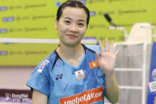 Những khoảnh khắc đẹp của 'hot girl' cầu lông Đồng Nai tại Vietnam Open 2023