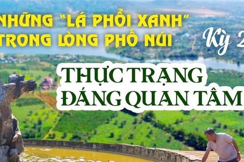 E-magazine Những 'lá phổi xanh' trong lòng Phố núi - Kỳ 2: Thực trạng đáng quan tâm