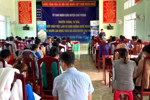 Chư Prông: Hơn 700 lao động được tư vấn, giới thiệu việc làm và định hướng nghề nghiệp