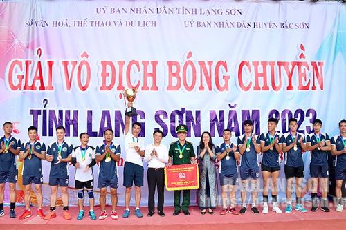 Bộ Chỉ huy Bộ đội Biên phòng tỉnh vô địch giải bóng chuyền tỉnh năm 2023