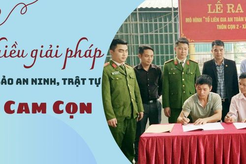 Nhiều giải pháp đảm bảo an ninh, trật tự ở Cam Cọn