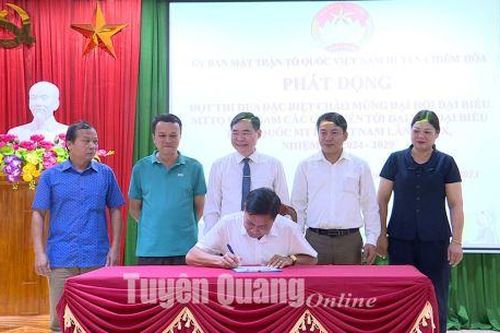 Chiêm Hóa phát động thi đua chào mừng Đại hội đại biểu MTTQ Việt Nam các cấp