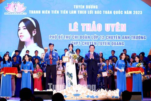 5 thanh niên được tuyên dương tại Đại hội Thanh niên tiên tiến làm theo lời Bác lần thứ VII