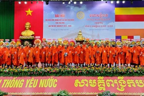 Trà Vinh: Hòa thượng Thạch Sok Xane tái suy cử Chủ tịch Hội Đoàn kết Sư sãi yêu nước tỉnh