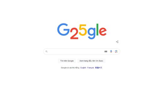 Sinh nhật thứ 25 của Google: Doodle tái hiện logo Google ngày đầu tiên