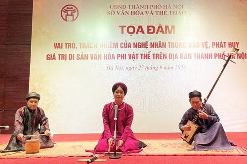 Hà Nội: 115/131 nghệ nhân dân gian đã được hỗ trợ