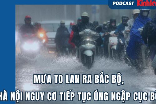 Mưa to lan ra Bắc Bộ, Hà Nội nguy cơ tiếp tục úng ngập cục bộ