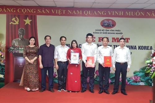 Vĩnh Phúc thành lập chi bộ thứ 10 trong doanh nghiệp FDI