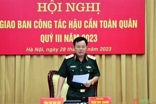 Trung tướng Trần Duy Giang: Tập trung thực hiện thắng lợi nhiệm vụ công tác hậu cần quý IV năm 2023