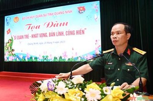 Bộ CHQS tỉnh Quảng Ninh: Tọa đàm 'Sĩ quan trẻ-khát vọng, bản lĩnh, cống hiến'