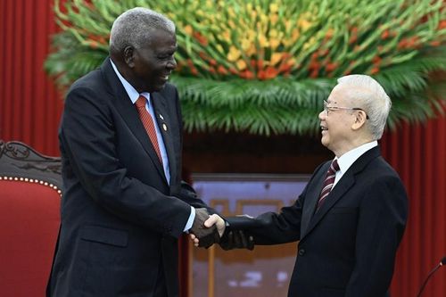 Tổng Bí thư Nguyễn Phú Trọng tiếp Đoàn đại biểu cấp cao Đảng, Nhà nước Cuba