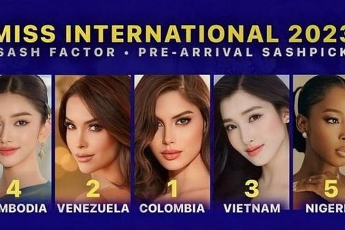 Á hậu Phương Nhi được dự đoán sẽ lọt top 3 Miss International 2023