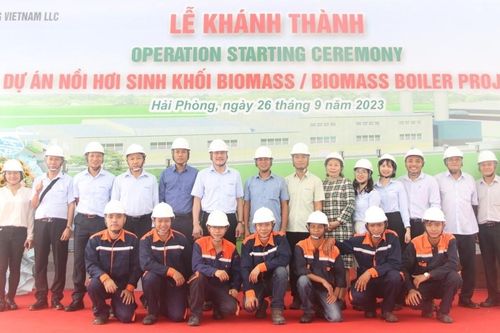 Khai trương dự án nhà máy sản xuất hơi nước bão hòa bằng nhiên liệu sinh khối