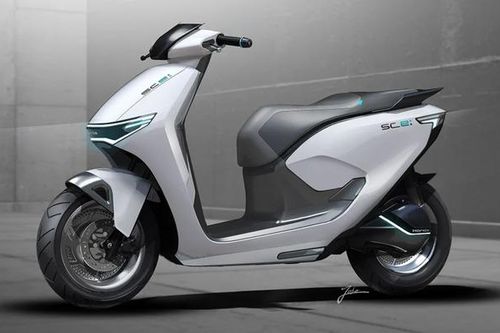 Xe máy điện mới của Honda lộ kiểu dáng, sang không kém Honda SH