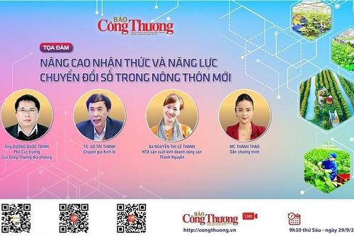 Ngày 29/9: Báo Công Thương tổ chức Tọa đàm nâng cao năng lực chuyển đổi số cơ sở sản xuất nông thôn