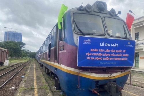 Bình Dương ra mắt đoàn tàu liên vận quốc tế vận chuyển hàng hóa xuất khẩu đi Trung Quốc