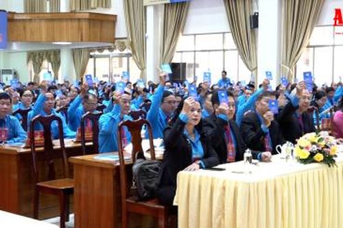 Đại hội Công đoàn tỉnh An Giang lần thứ XI tiến hành phiên làm việc thứ nhất