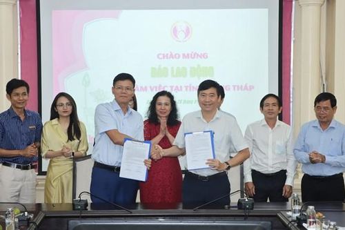 UBND tỉnh Đồng Tháp và Báo Lao Động ký kết Biên bản ghi nhớ phối hợp truyền thông