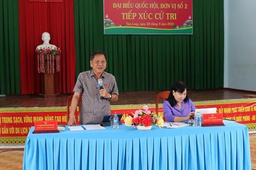 Đại biểu Quốc hội tiếp xúc cử tri huyện Thanh Bình và TP Cao Lãnh