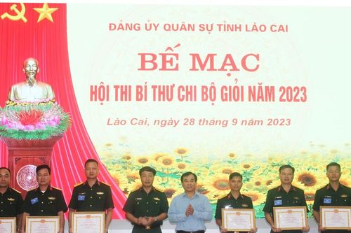 Đảng ủy Quân sự tỉnh bế mạc Hội thi bí thư chi bộ giỏi năm 2023