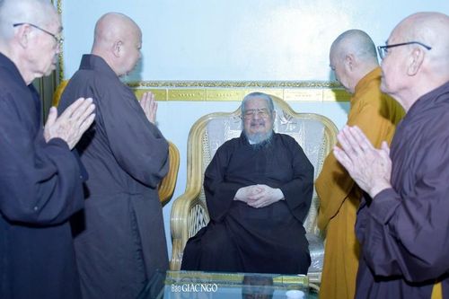 Vấn an Trưởng lão Hòa thượng Thích Minh Chơn - Thành viên Hội đồng Chứng minh GHPGVN