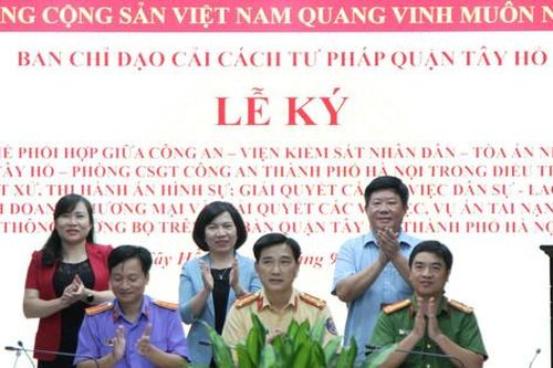 Quận Tây Hồ: Phối hợp giữ vững an ninh trật tự trên địa bàn