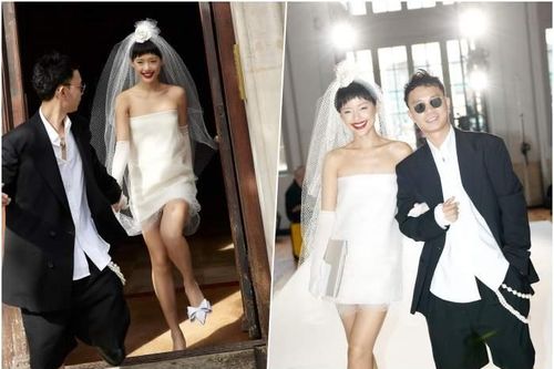 'Cô em Trendy' Khánh Linh và chồng sắp cưới chụp ảnh cưới ngay trong show diễn tại Paris