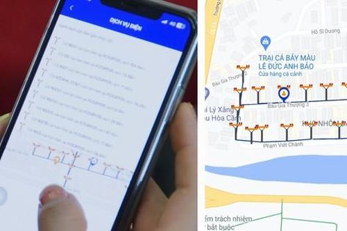 EVNCPC cung cấp dịch vụ điện trên bản đồ Google maps