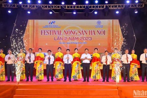 Khai mạc 'Festival nông sản Hà Nội lần 2 năm 2023' tại huyện Sóc Sơn