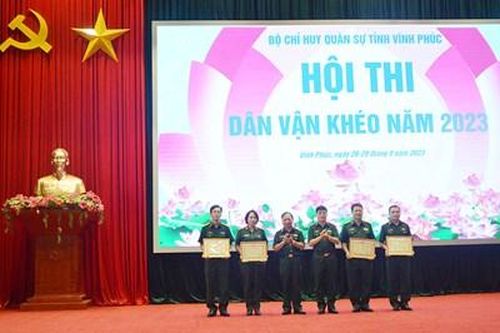 Bộ Chỉ huy quân sự tỉnh Vĩnh Phúc tổ chức Hội thi dân vận khéo