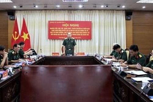 Quân khu 1: Trung tướng Dương Đình Thông chủ trì Hội nghị quán triệt Nghị quyết số 34 của Bộ Chính trị