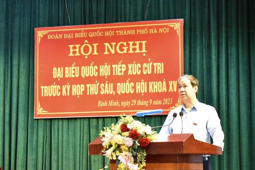 Bộ trưởng Nguyễn Kim Sơn tiếp xúc cử tri trước kỳ họp thứ 6, Quốc hội khóa XV