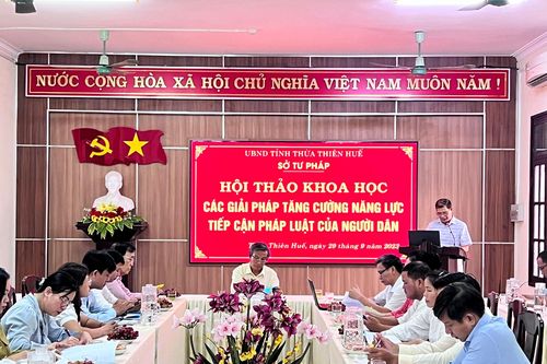 Hội thảo khoa học về giải pháp tăng cường năng lực tiếp cận pháp luật của người dân