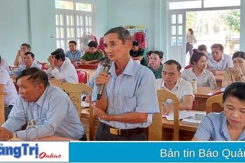 Đoàn ĐBQH tỉnh tiếp xúc cử tri trước kỳ họp thứ 6, Quốc hội khóa XV