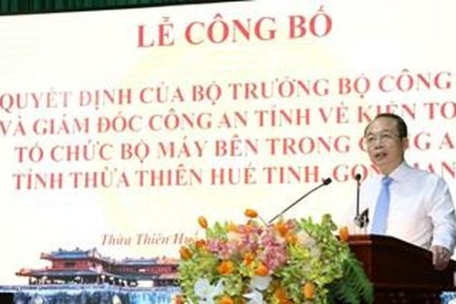 Công an tỉnh tiếp tục thực hiện tinh gọn bộ máy