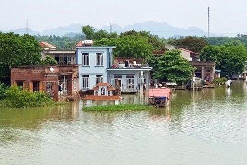 Ninh Bình: Mưa lớn gây ngập úng nhiều nơi