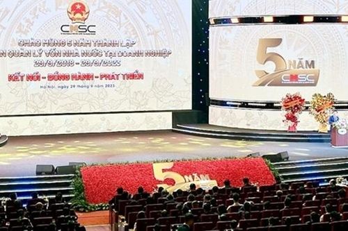 Phó Thủ tướng Trần Hồng Hà dự Lễ kỷ niệm 5 năm thành lập Ủy ban Quản lý vốn nhà nước tại doanh nghiệp