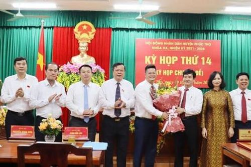 Ông Lê Văn Thu được bầu làm Phó Chủ tịch UBND huyện Phúc Thọ